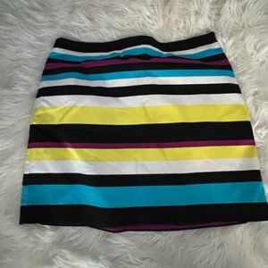 Worthington Multi Colored Mini Skirt